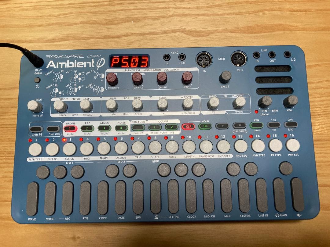 美品 Sonicware LIVEN Ambient Ø 純正アダプター付き