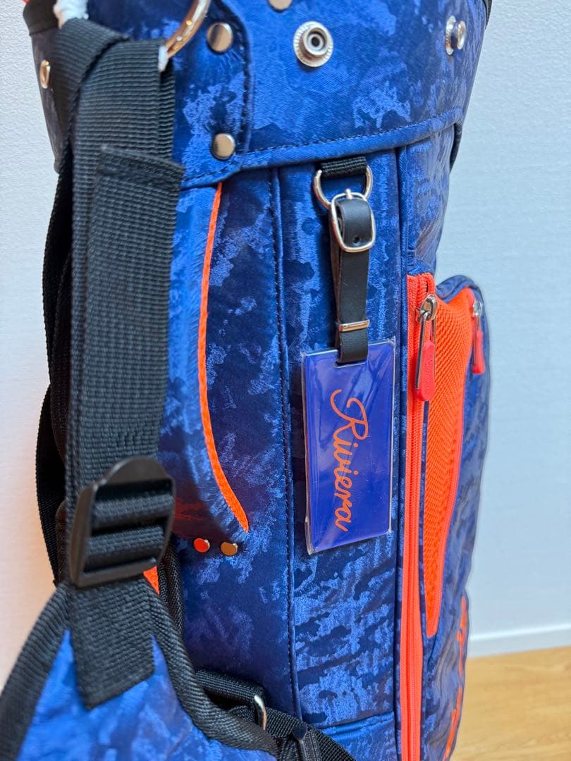 Riviera キャディバッグ ネイビー/オレンジ