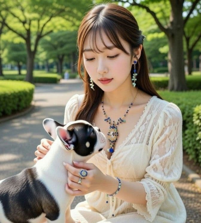 14kgf 　うちの子 【ラピスラズリ 写真 ネームオーダー　ネックレス】贈り物