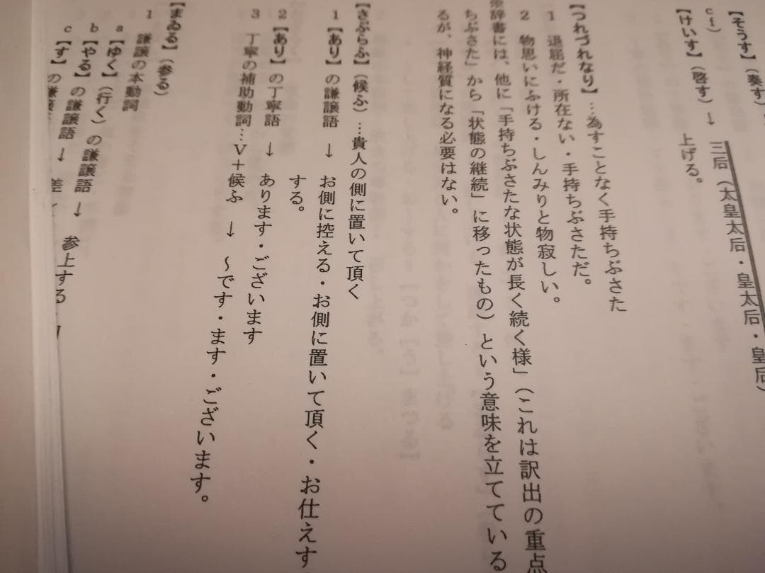 鉄緑会　高2時の古文及び漢文の単語集成と文法解説集　通年分フルセット　駿台　国語