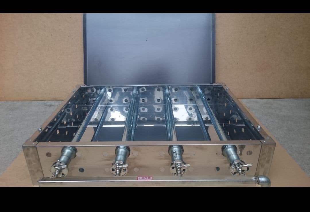 プロパンガスグリラー 大量調理に 模擬店 ７５cm 業務用 鉄板焼 学園文化祭り