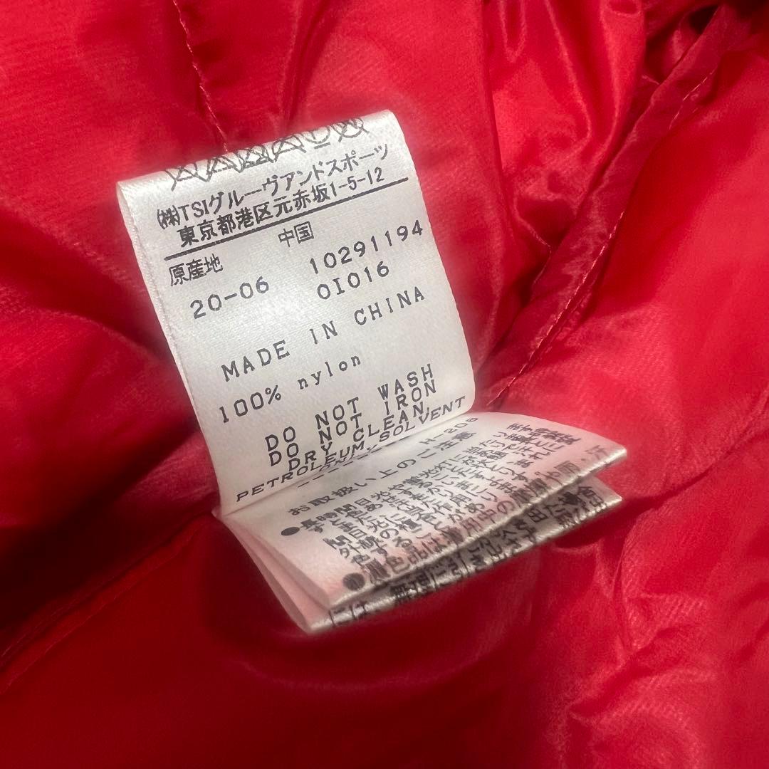 Pearly gates パーリーゲイツ　ダウンジャケット　メンズ　ロゴ　赤　L