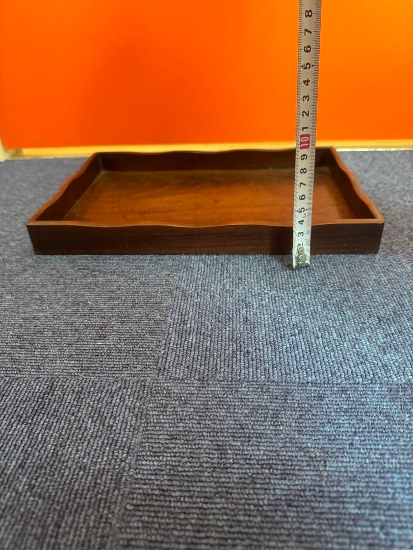 1961 唐木 煎茶盆 煎茶道具 古美術 古道具 アンティーク 木地盆　時代物