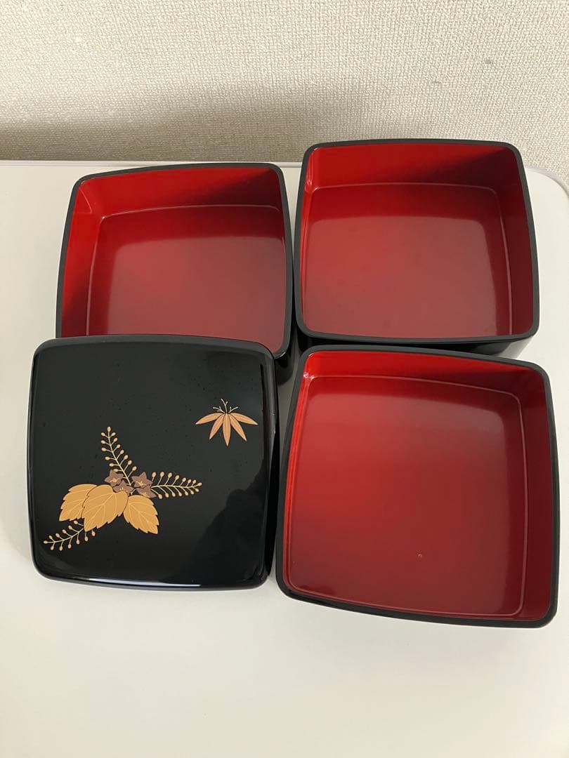 輪島塗　お重　3段