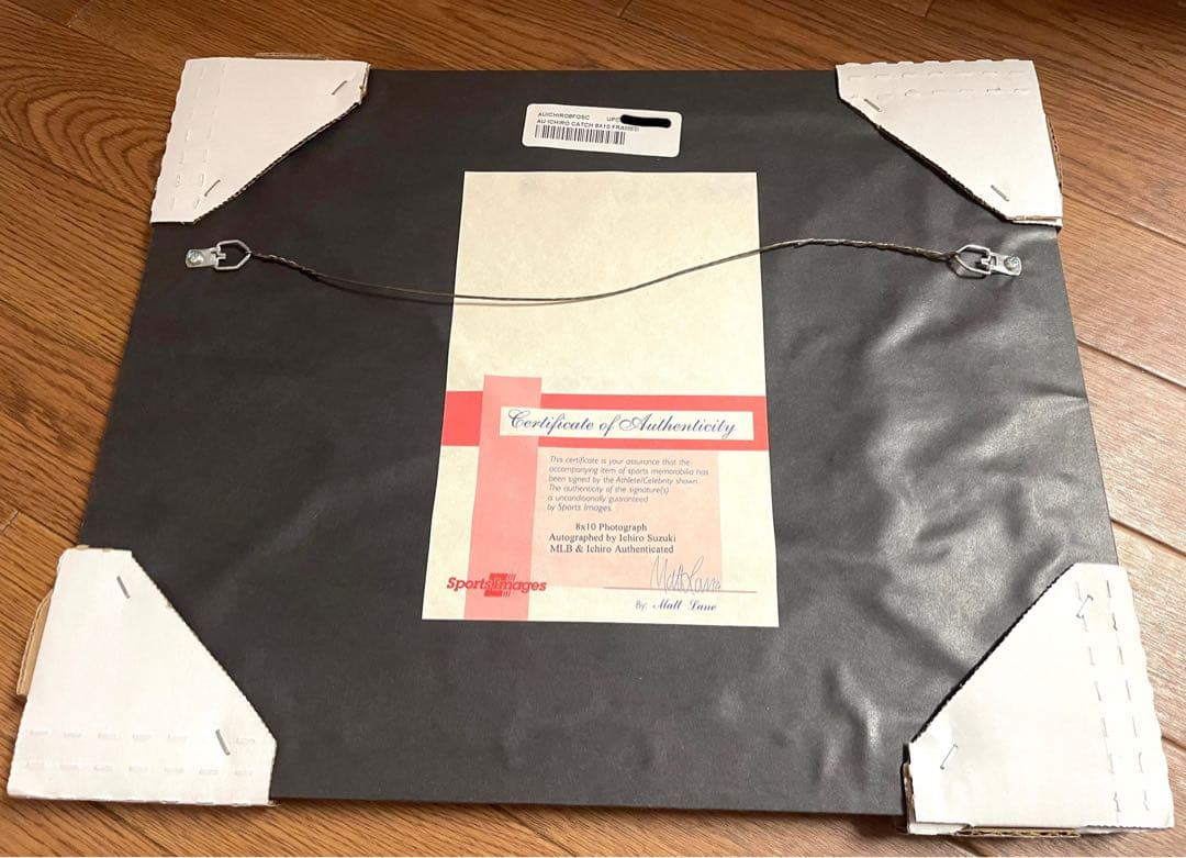 貴重　イチロー　直筆サイン　額入り写真　MLB証明 ホログラム有