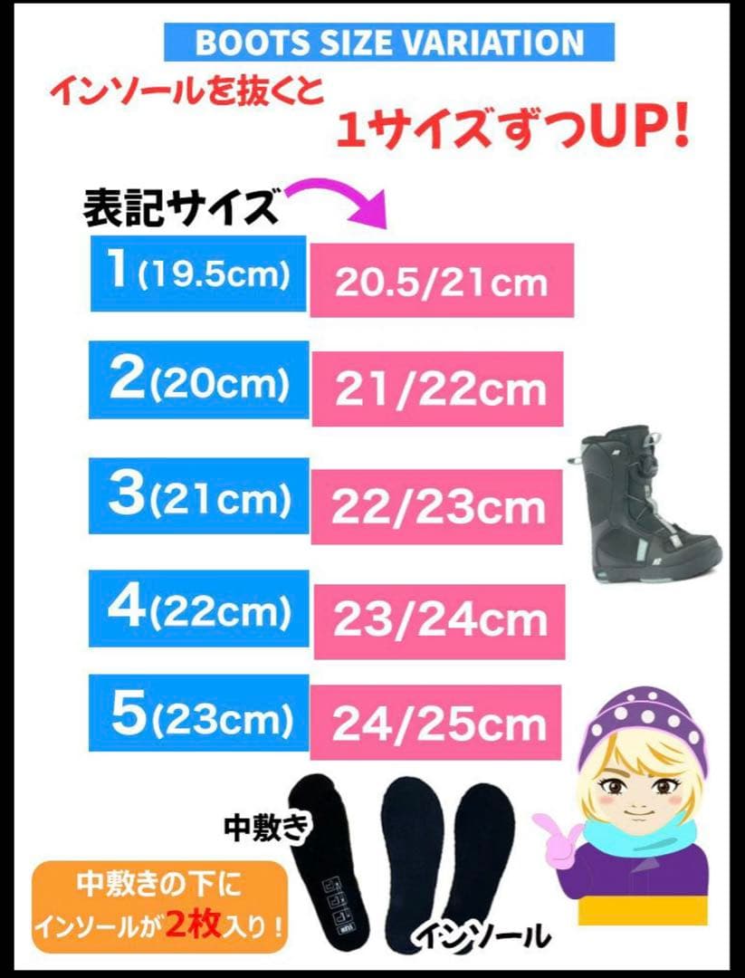 K2✴︎使用3回✴︎LIL KAT スノーボードブーツ 22〜24センチ