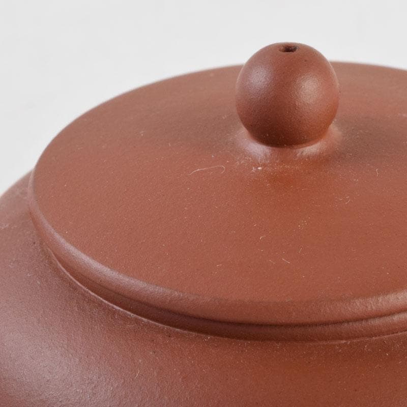 中国　荊渓恵孟臣製　紫砂　朱泥　急須　茶壷　V　9219