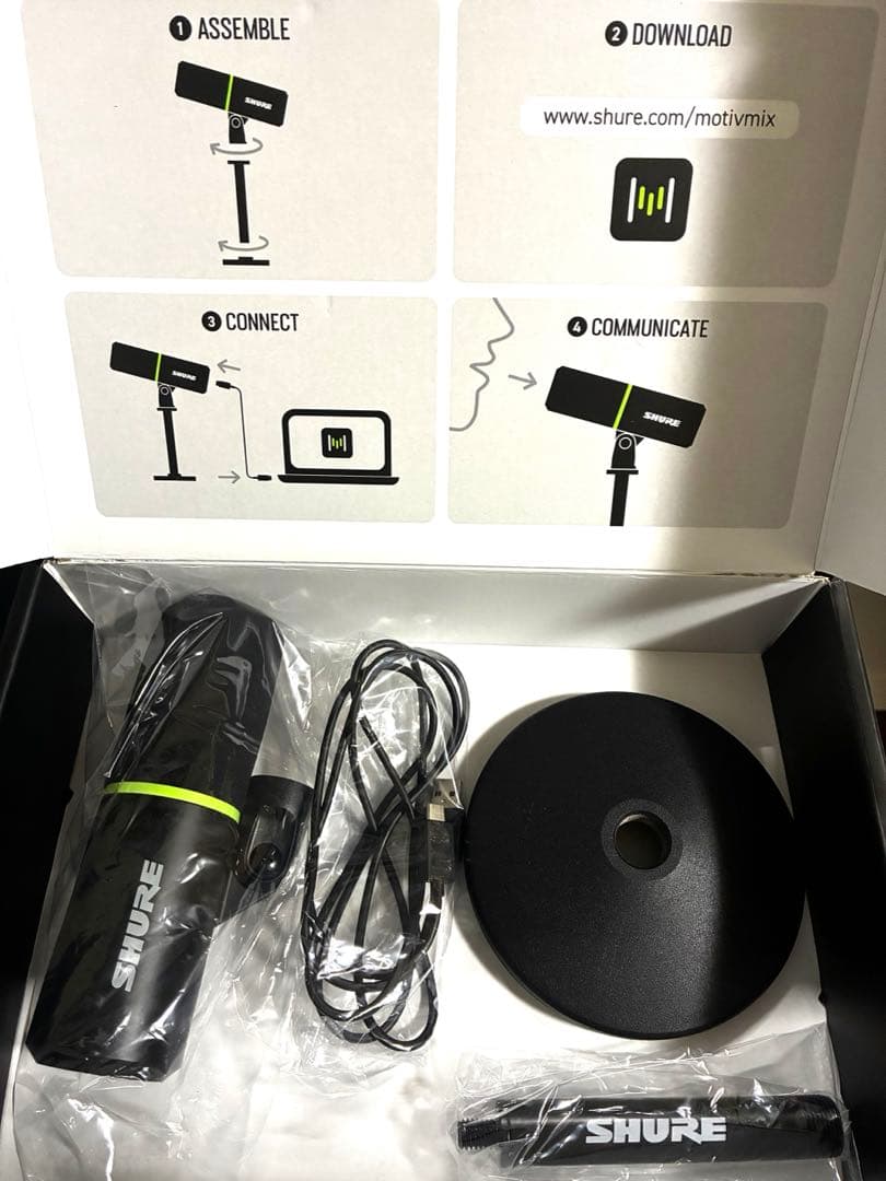 SHURE MV6 USB ゲーミングマイクロフォン