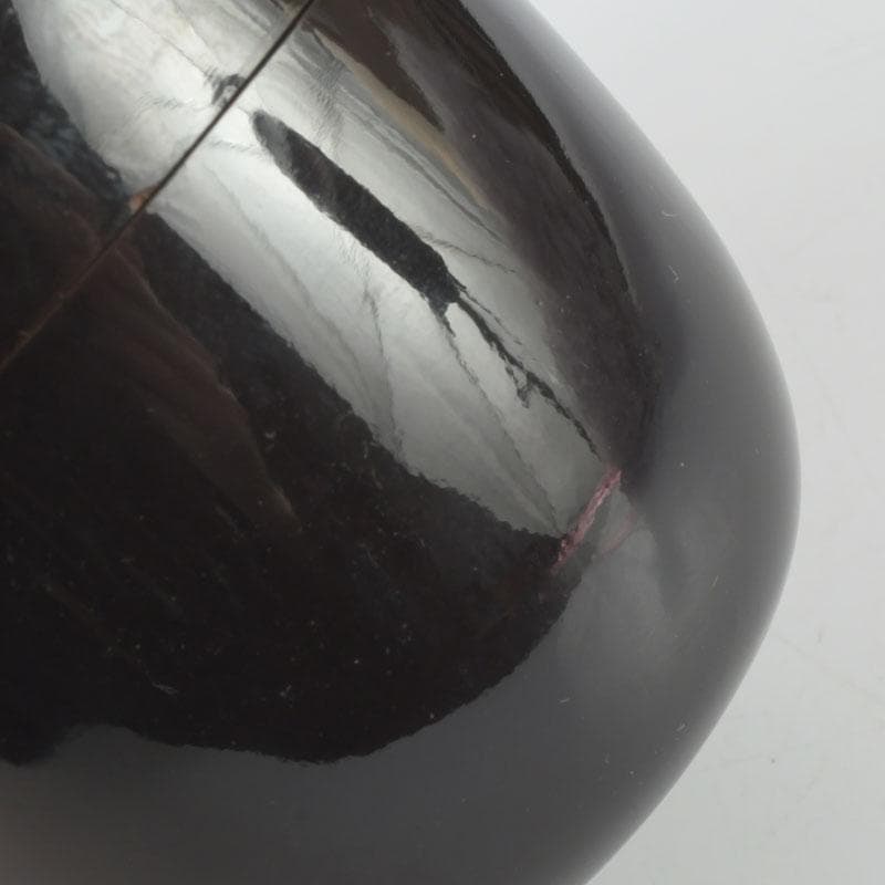 茶道具　黒漆　小棗　仕覆付　又玅斎花押朱書　住山楊甫極め箱　V　9859