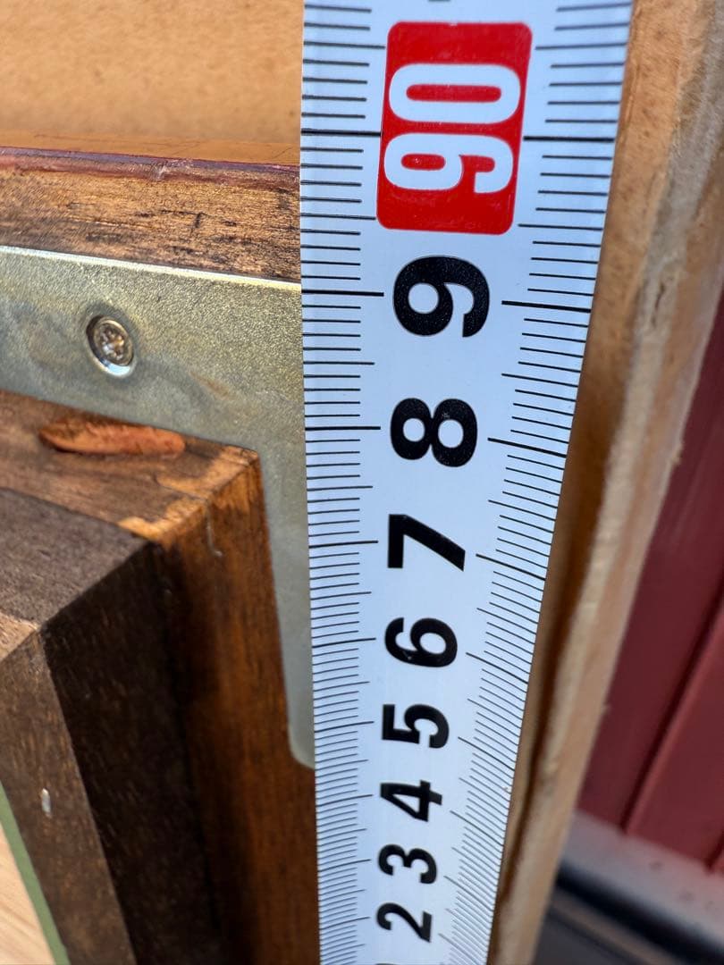 P40サイズ　 アンティーク調ゴールド油彩額縁 12/3前面アクリル板＆供箱付き