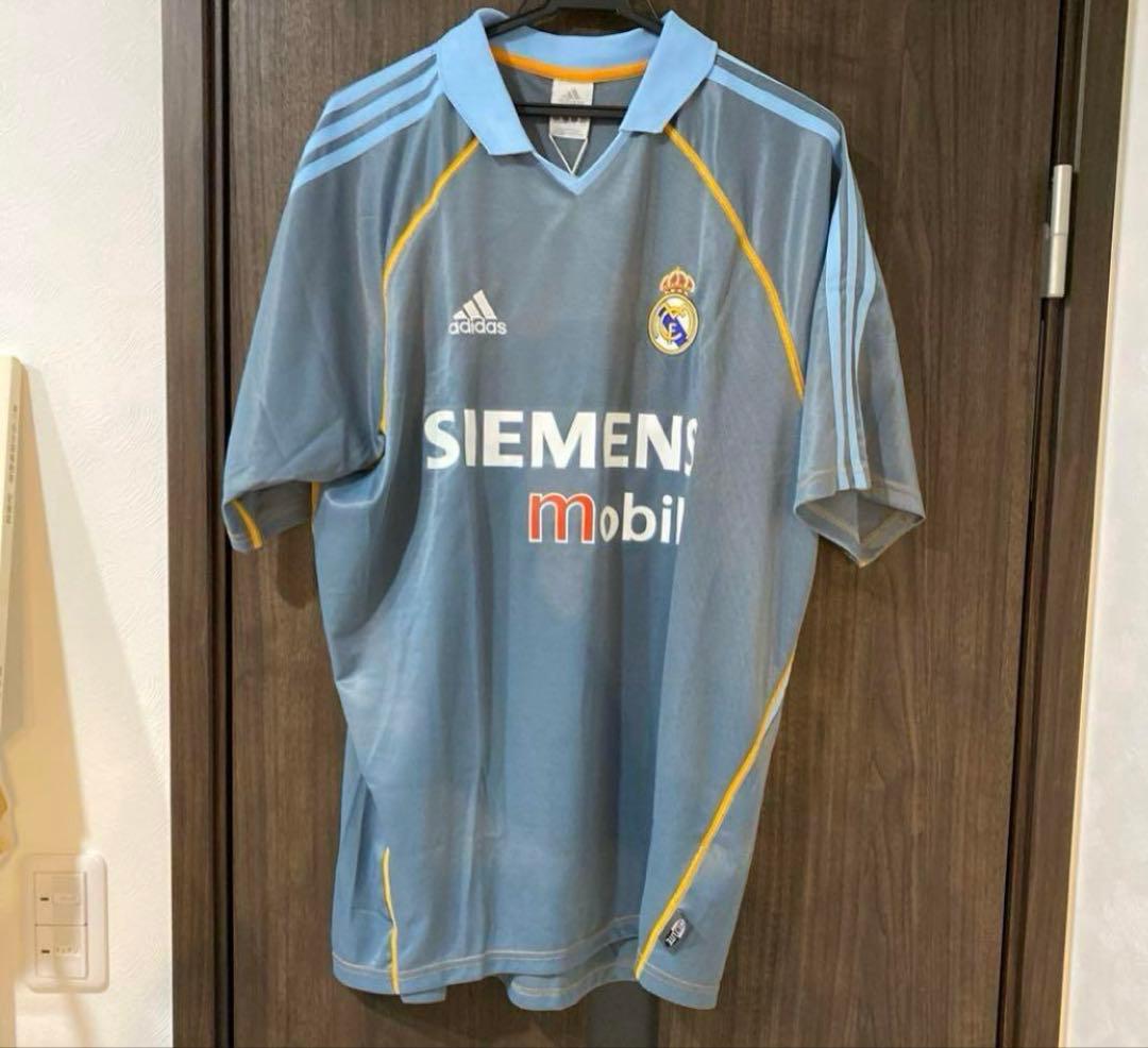 adidas Real Madrid シャツ Mサイズ 水色