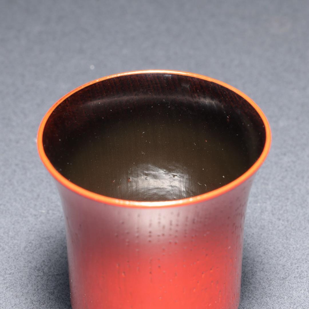 朱漆　箸洗　小吸物椀5客　表完　茶懐石　R1368お12