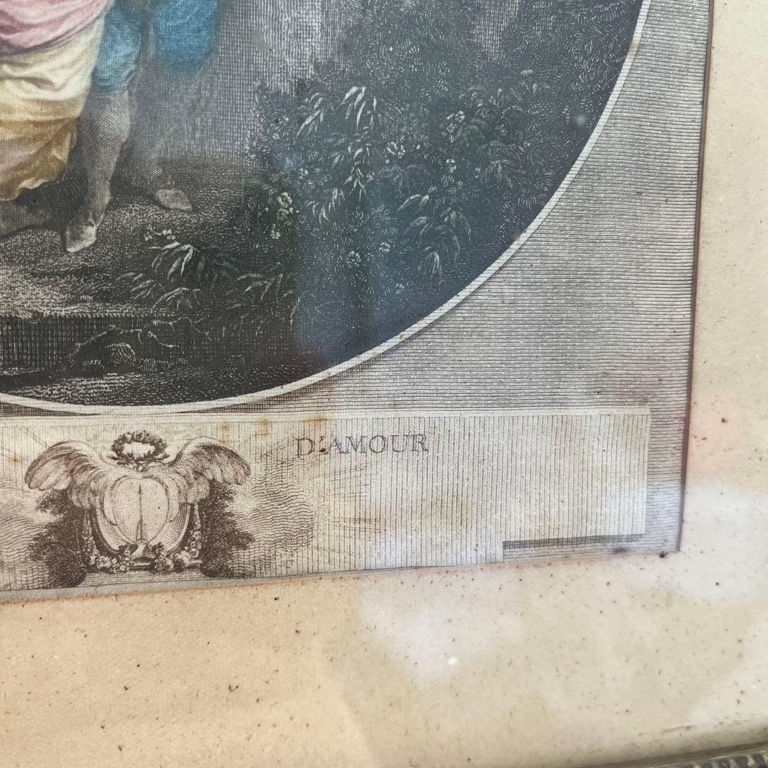 LA BONNE MERE & L'AMOUR アンティーク額縁　2点セット