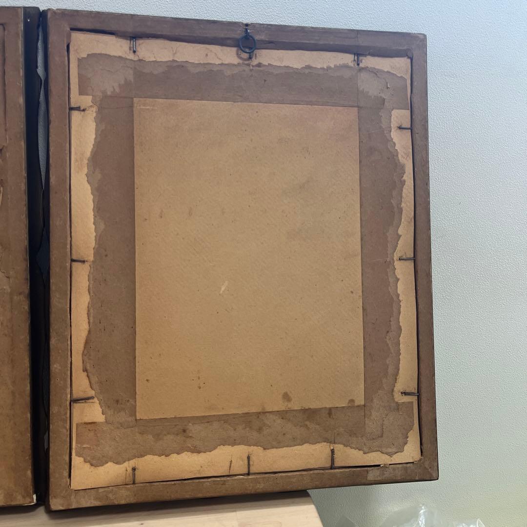 LA BONNE MERE & L'AMOUR アンティーク額縁　2点セット