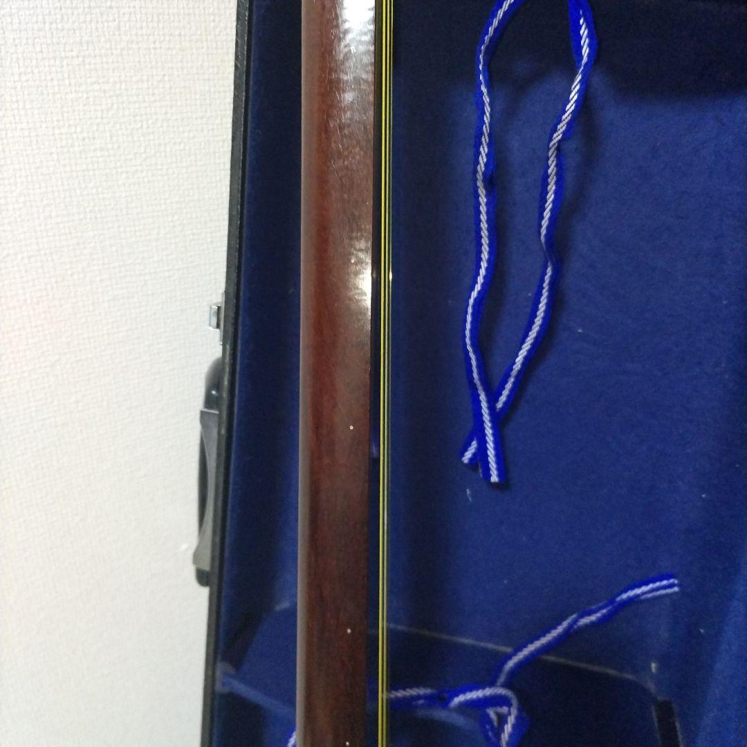 三味線 中棹 東さわり有り　短棹　破れ無し　ハードケース付き