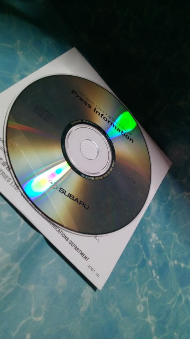 レア！2001年東京モーターショー スバル プレス・インフォメCD-ROM