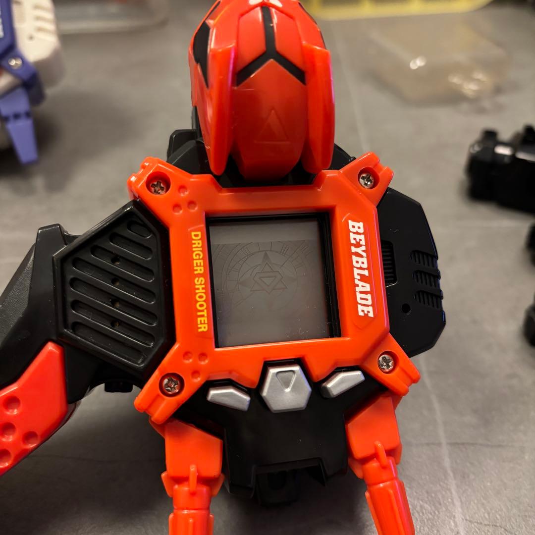 【レア品】【平成おもちゃ】爆転シュートべイブレード　　シューター3点セット