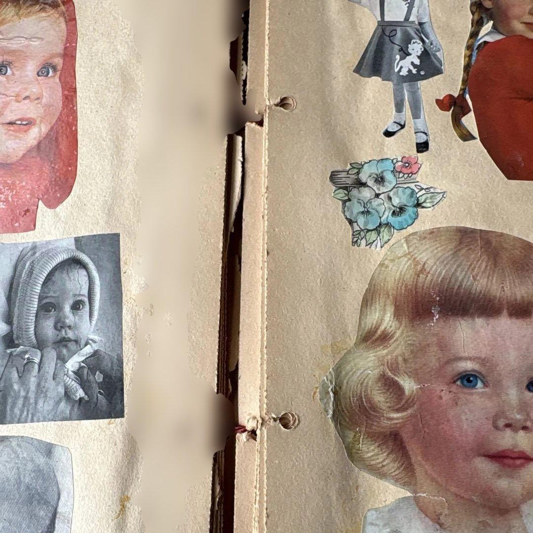 アメリカ　スクラップブック　ジャンクジャーナルレトロな紙もの　1960〜70年代