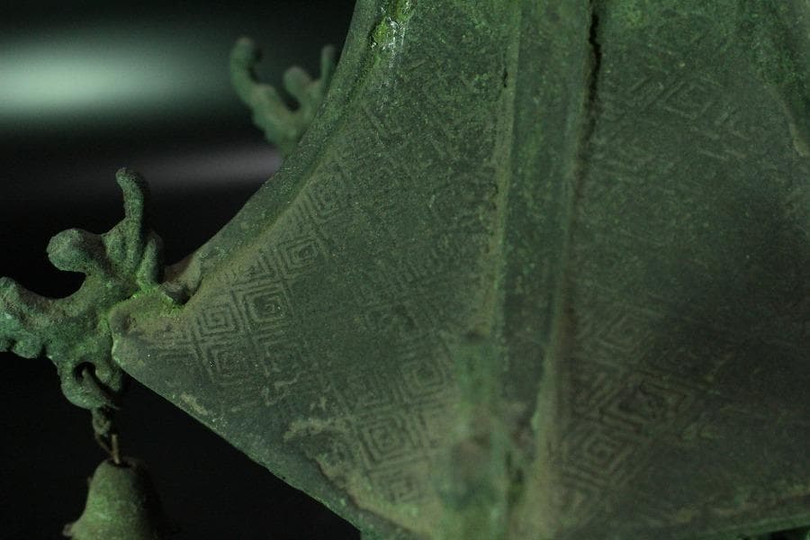 古銅 吊灯籠 高32cm(K-YC583)