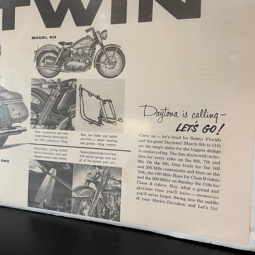 Harley Davidson ハーレーダビッドソン ビンテージ　雑誌広告