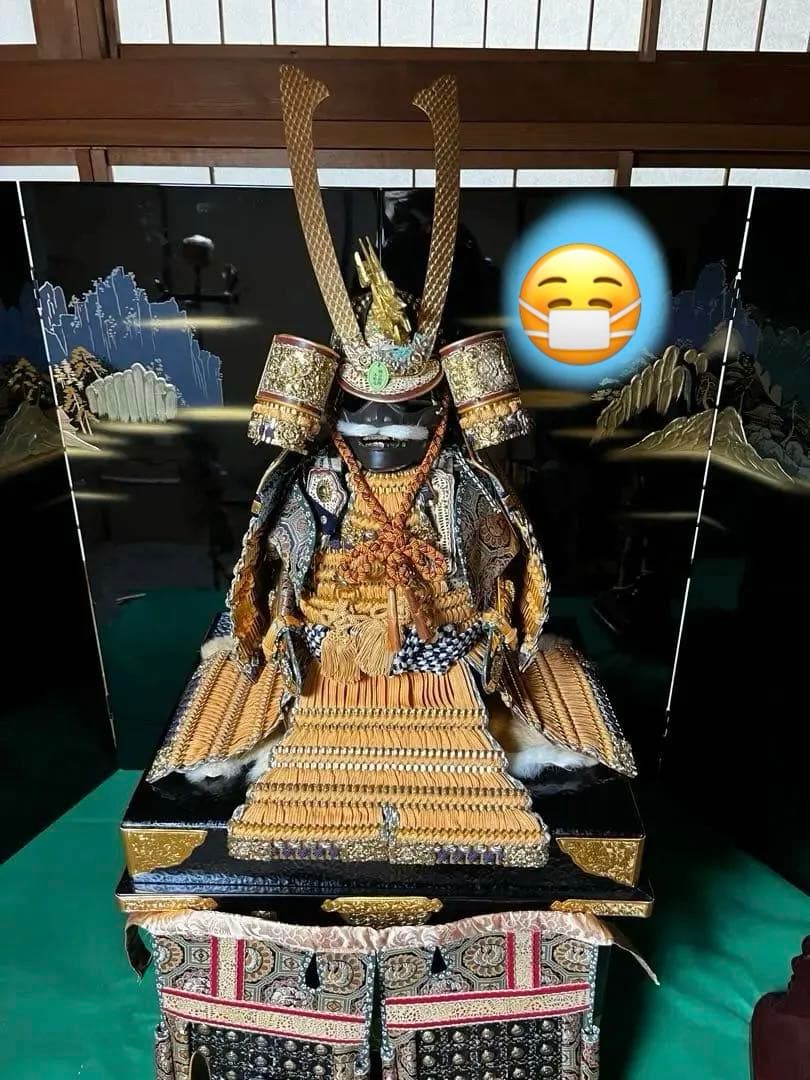 五月人形　大将人形　兜