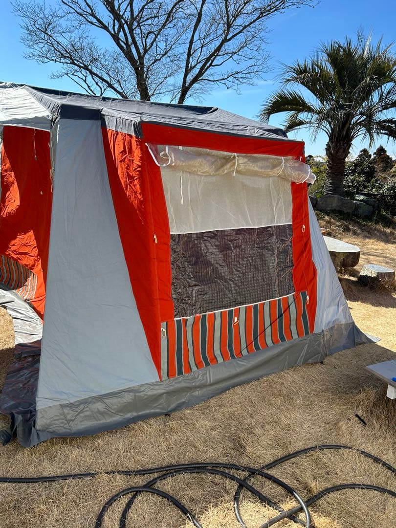 【マルシャル 】ビアリッツ5 ロッジテント ストライプ ヴィンテージ幕