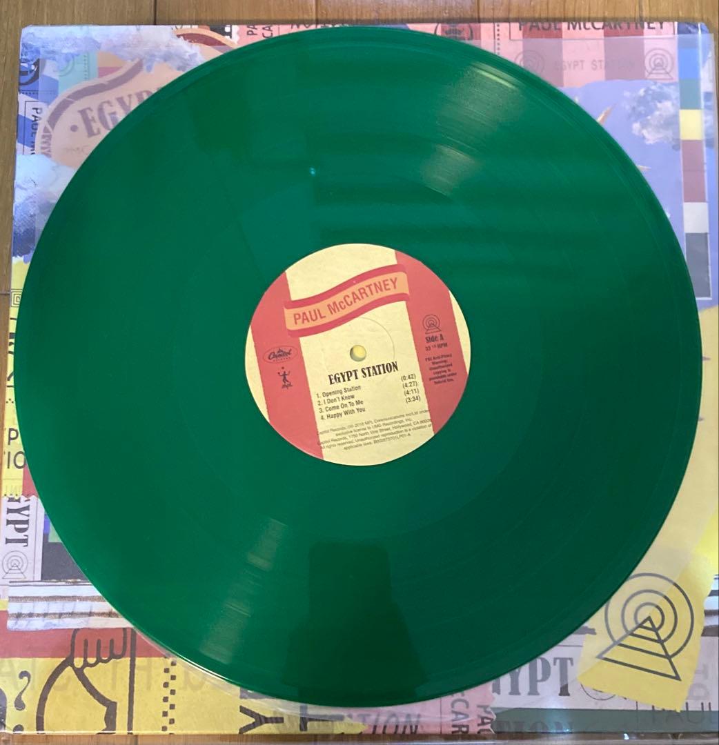 稀少グリーンEgypt StationポールマッカートニーBeatlesレコード