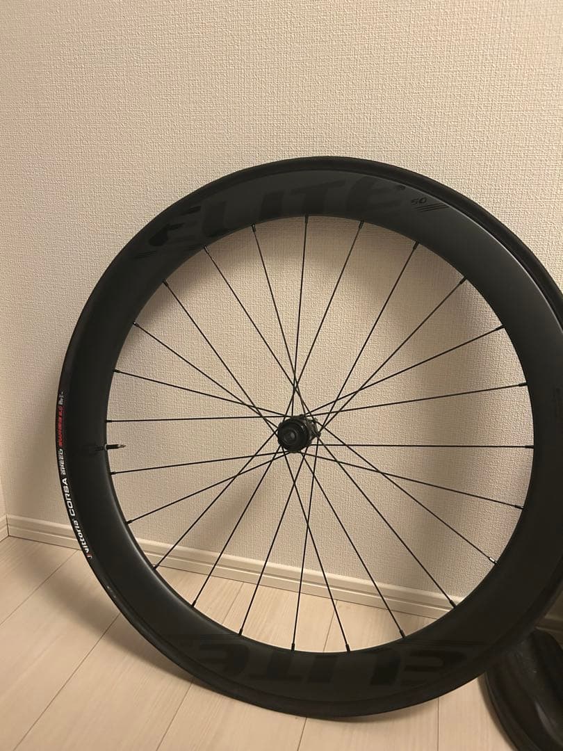 ELITEWHEELS EDGE カーボンホイール1347g50mm 前後セット