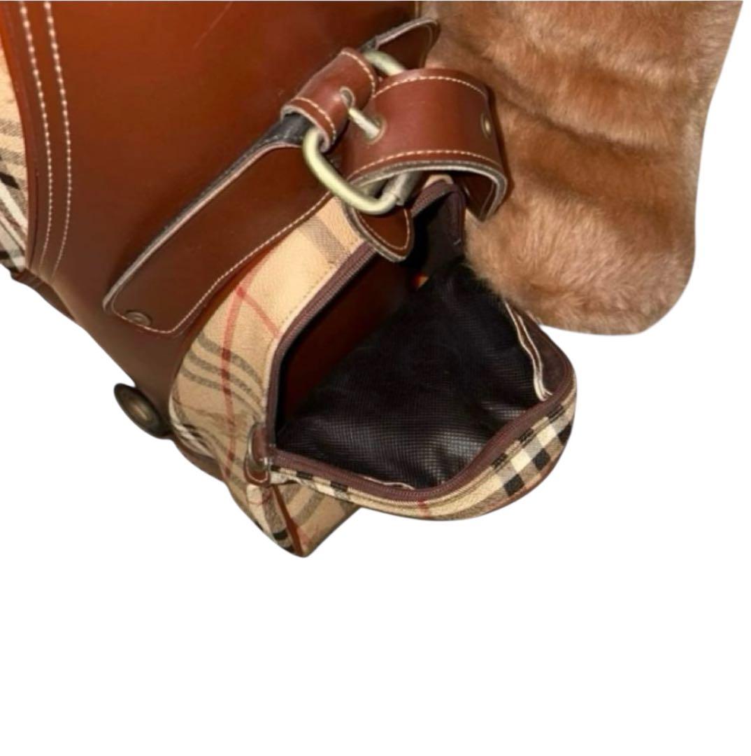 Burberrys 英国製　キャディバッグ　ゴルフ　ファー　ノバチェック　ホース