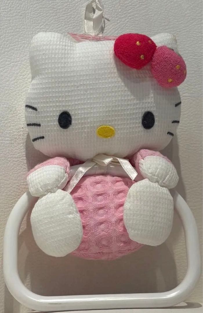 ハローキティ　タオルハンガー　マスコット　平成レトロ　　新品タグ付き 激レア