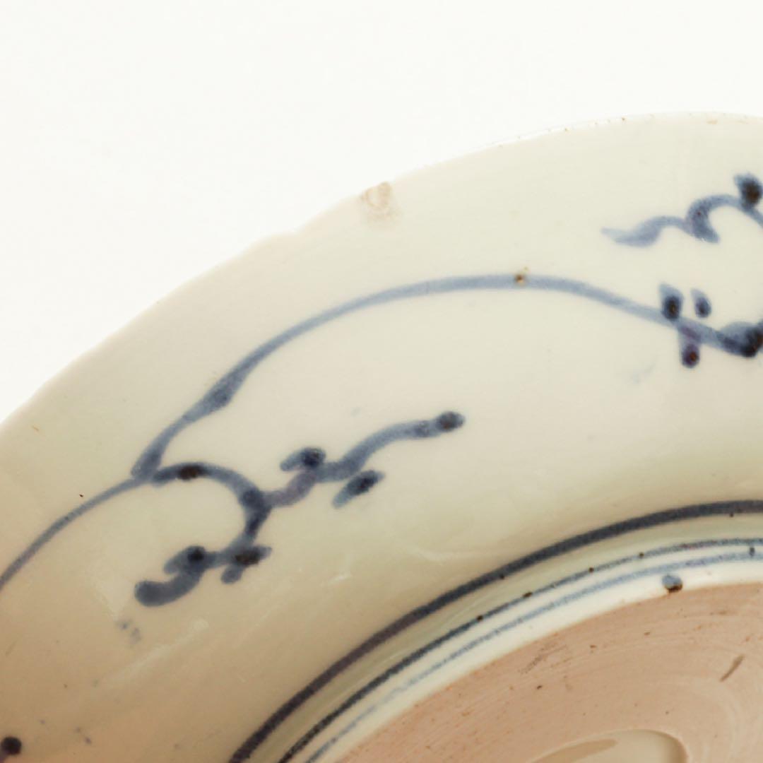 伊万里　古伊万里　江戸　中期　深皿　なます 皿　矢羽根　牡丹