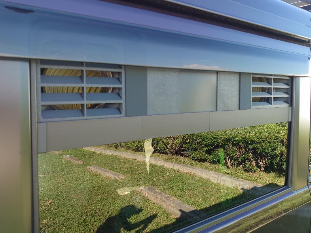 EENOUR ＆ ECOFLOW WAVE3用　防雨フード付ガラリキット