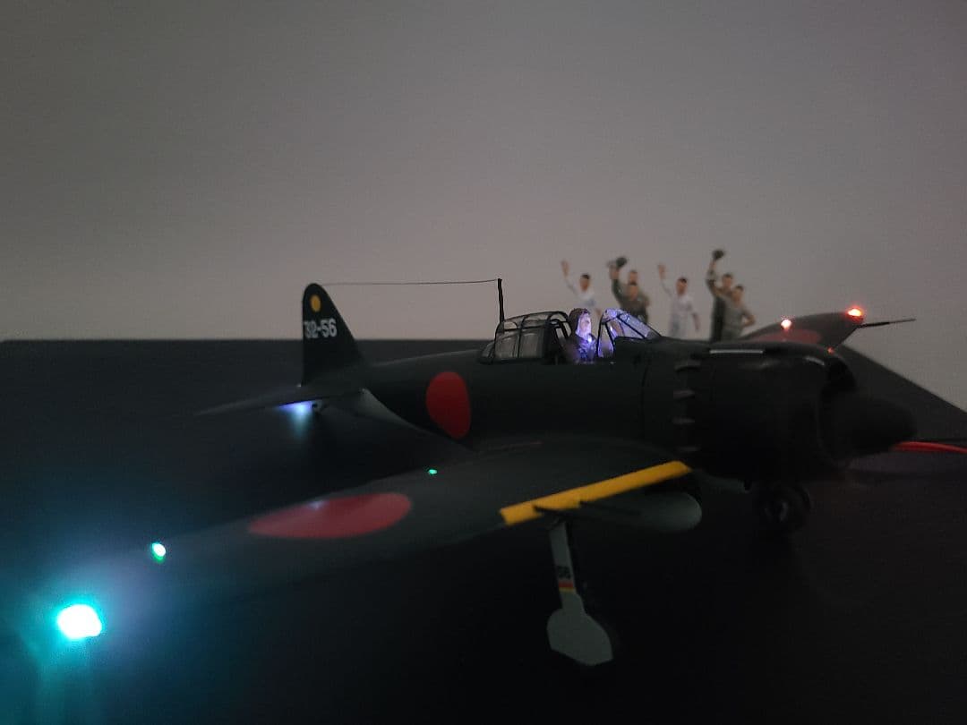 零式艦上戦闘機五二型 タミヤ1/48 LEDモデル完成品