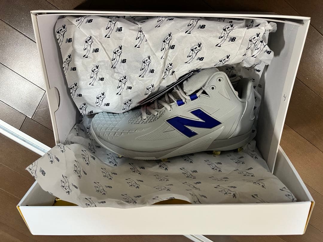 New Balance S01 スパイク グレー/ネイビー