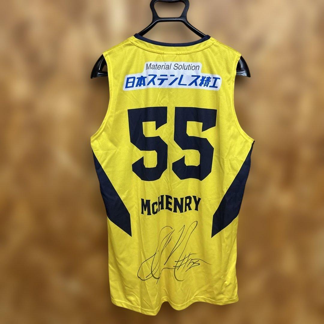 アンソニー・マクヘンリー　直筆サイン入り　ユニホーム　信州ブレイブウォリアーズ