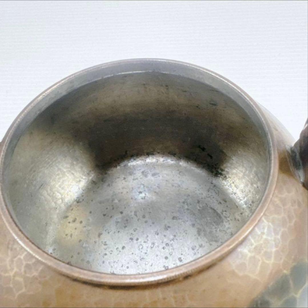 k503 煎茶道具　鎚起銅器　玉川堂造　亀甲文　湯沸　薬缶　銅瓶　共箱