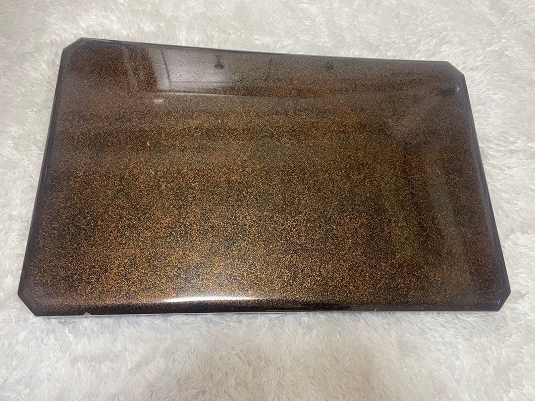 値下げしました　輪島塗り　漆器 膳 金色の花と蝶のデザイン　金蒔絵