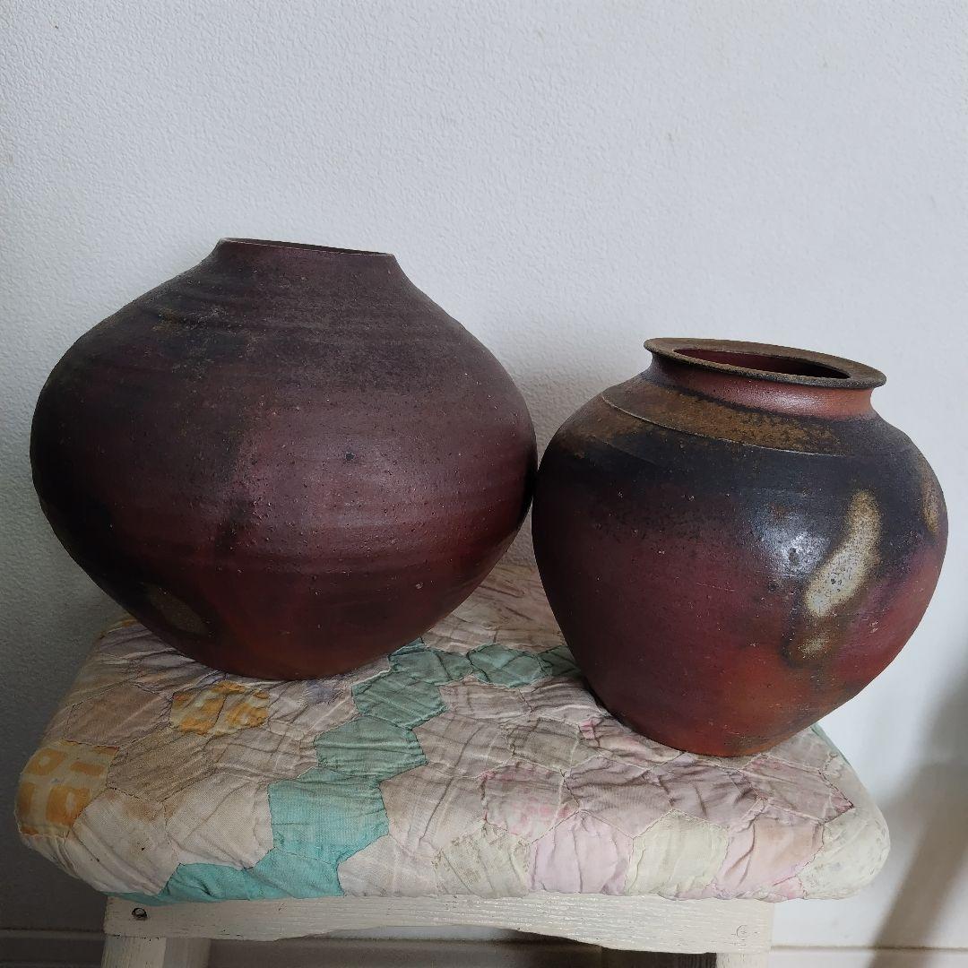 おまとめ専用出品　備前焼　小壺　華道具　花入　花器　岡山伝統工芸品