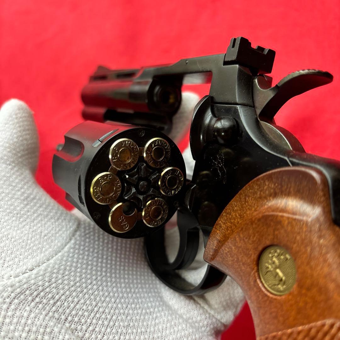 タナカ　コルトパイソン4インチ　ジュピターフィニッシュ　ガスリボルバー