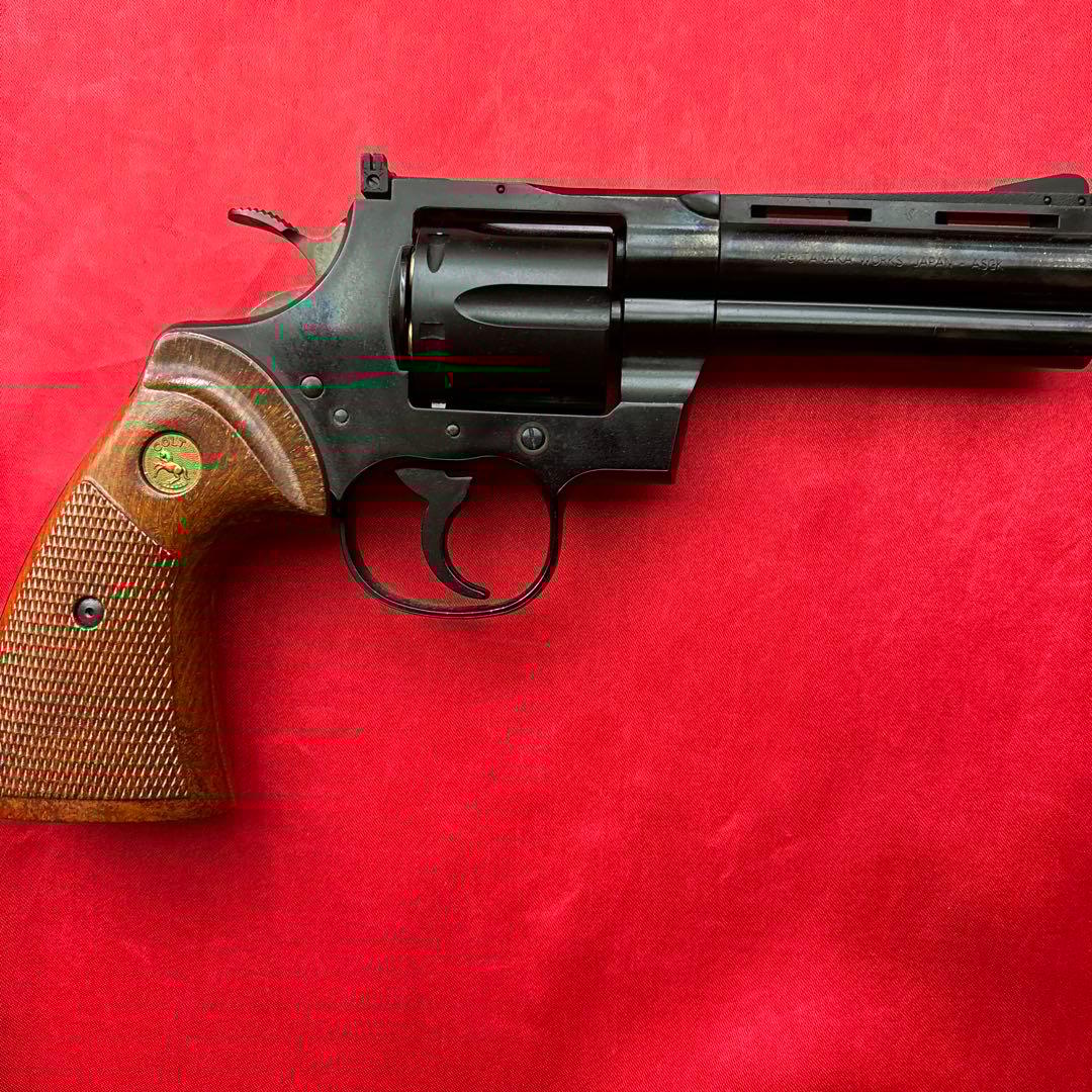 タナカ　コルトパイソン4インチ　ジュピターフィニッシュ　ガスリボルバー
