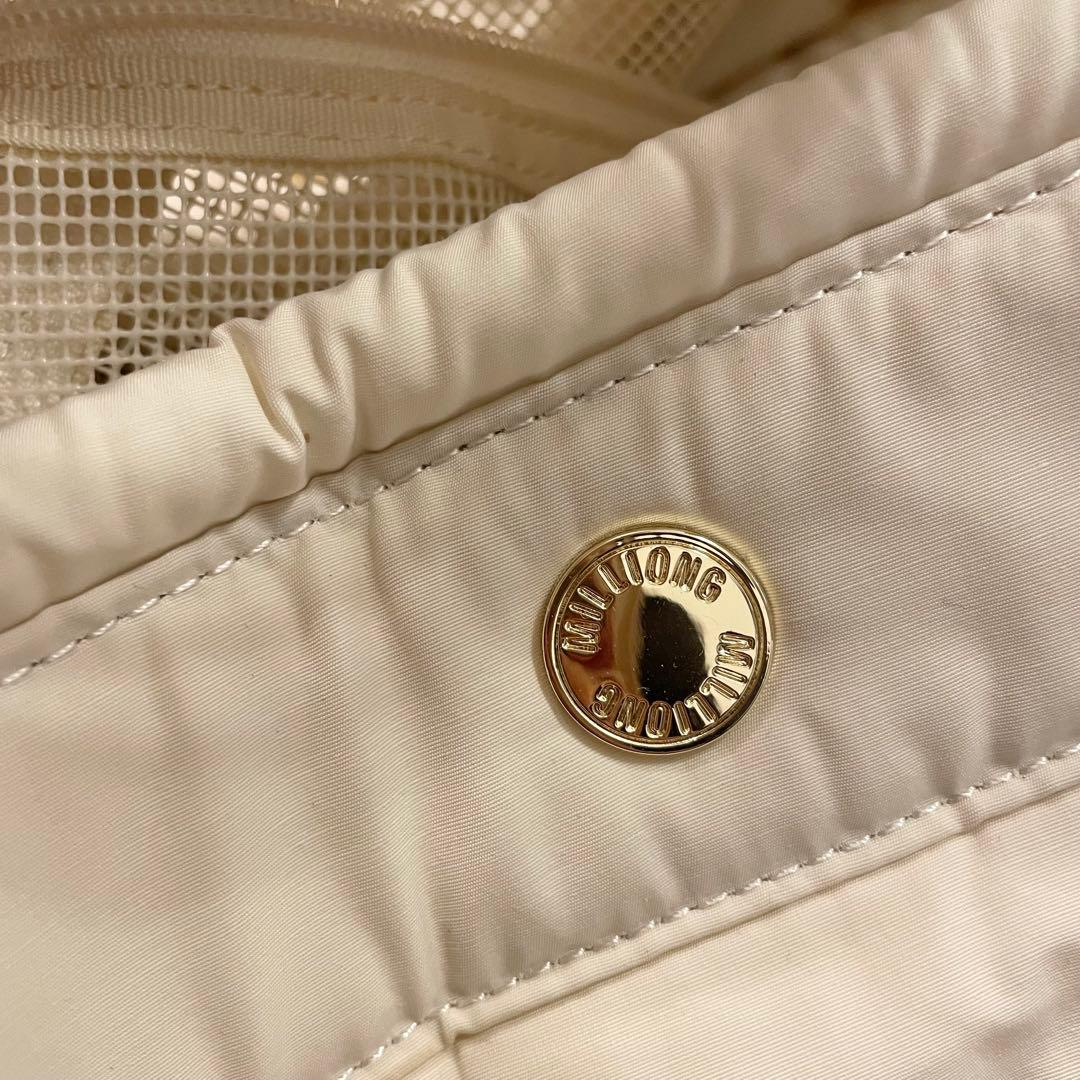 MILLIONG コットンキャンディバッグ　バニラクリーム