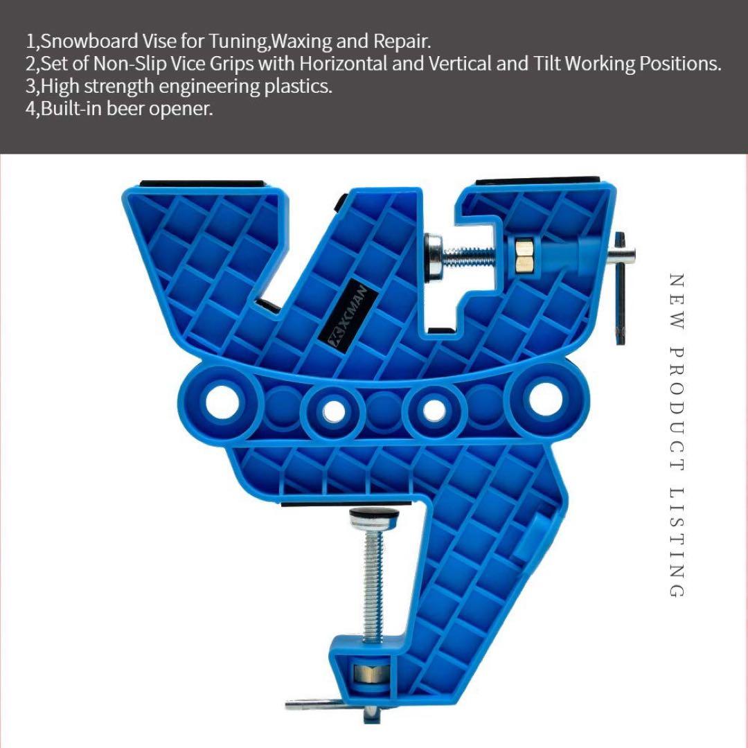 スキー スウィース チューニング ワックス 修理用　グリップ　作業　ブルー　固定
