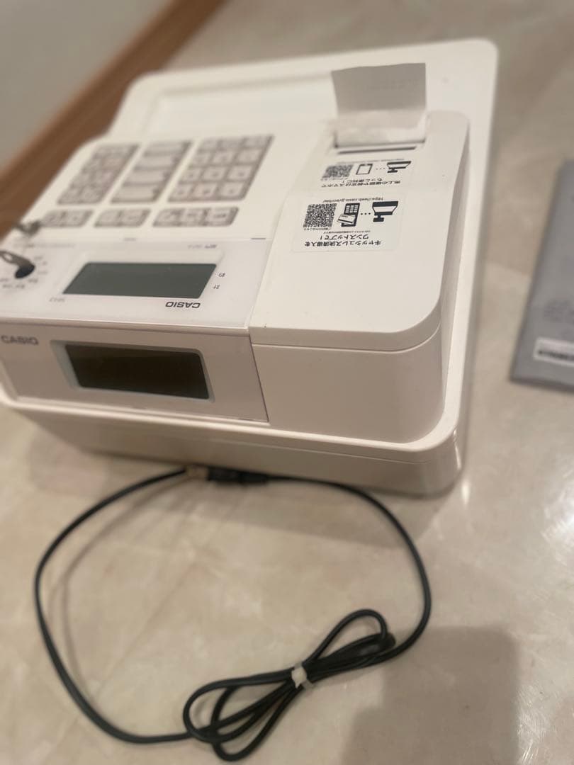 美品 CASIO レジスター SR-G3-EX-WE ホワイト