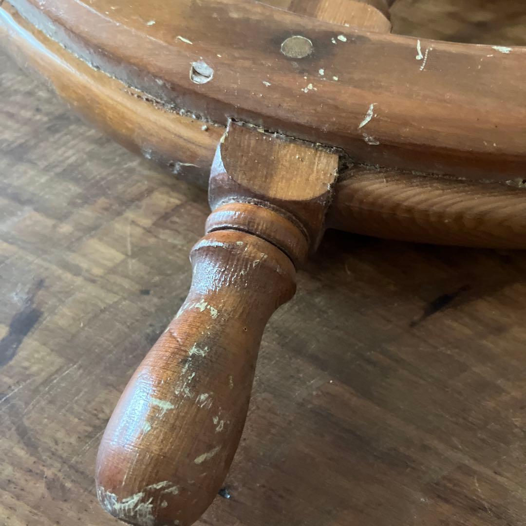 船舵 操舵輪 ラット 船のハンドル アンティーク