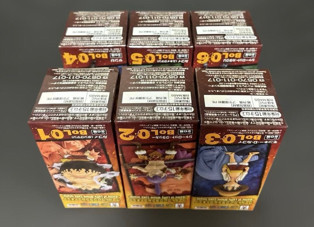 ワンピース　ワールドコレクタブルフィギュア　バトル　オブ　ルフィ　全6種セット
