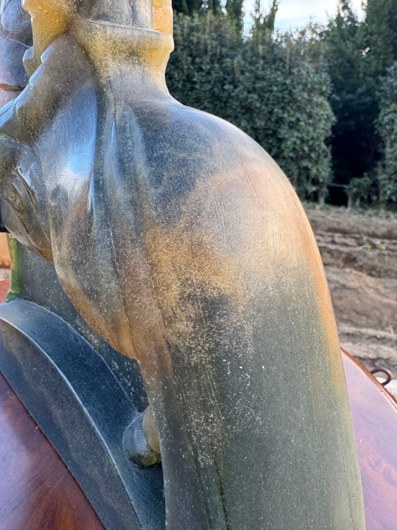 【正直出品】Daum 大型30cm 騎士像 剣欠品 ドーム France