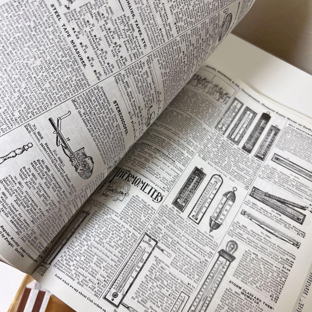 紙モノ コラージュ 1897年 シアーズ 復刻版 マルシェ袋 ジャンクジャーナル