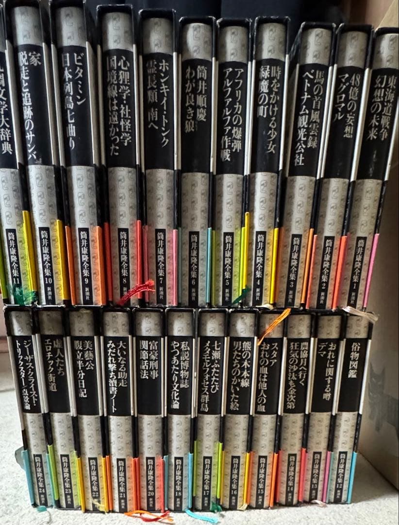 筒井康隆全集　1〜18、20〜24　新潮社