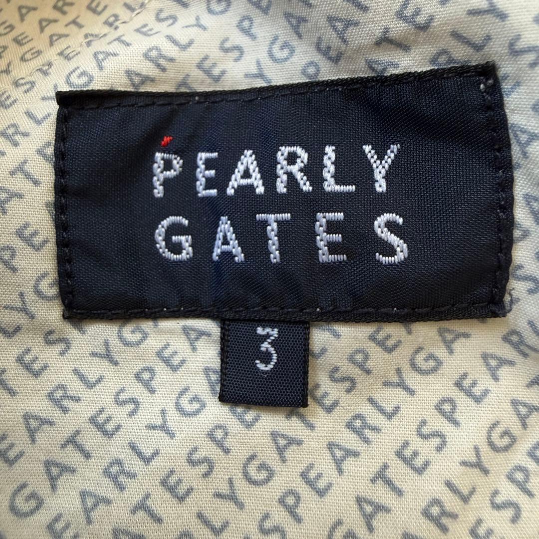 極美品　パーリーゲイツ　パンツ　総柄　S〜M相当　紺　ネイビー　ストレッチ　3