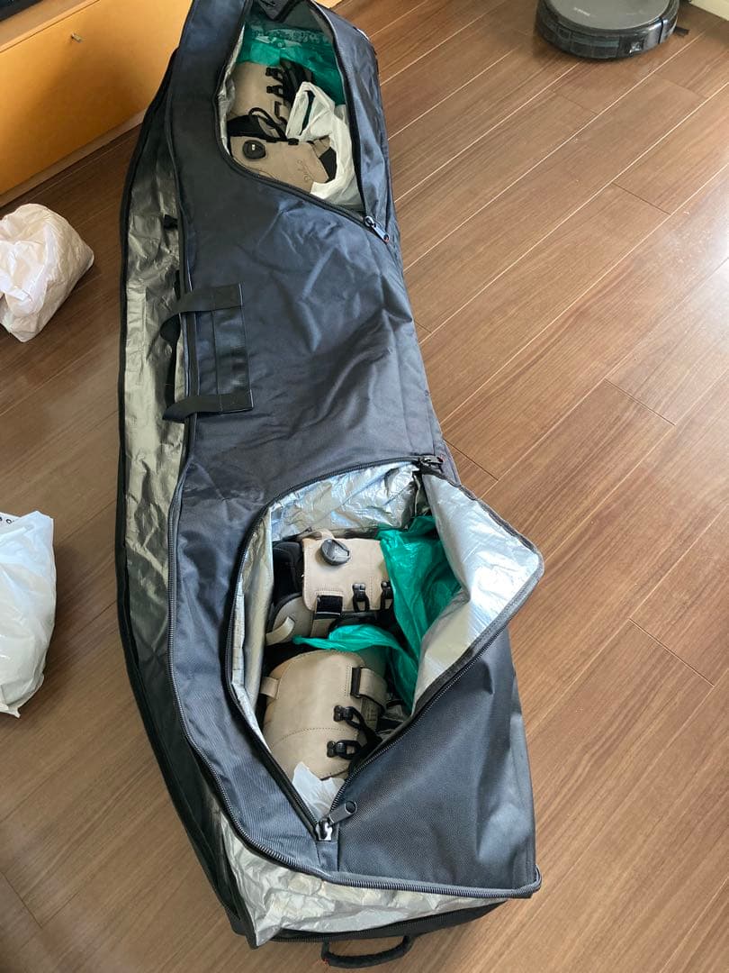 2人分入るスノーボードケース　ホームマウンテン　リョック・ショルダー・ブーツ入れ